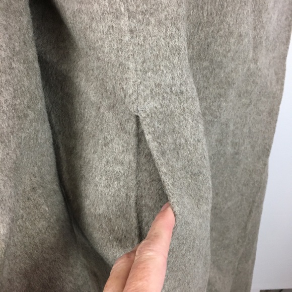 J Jill Wool Angora Funnel Neck Wrap Jacket Medium - Picture 8 of 13